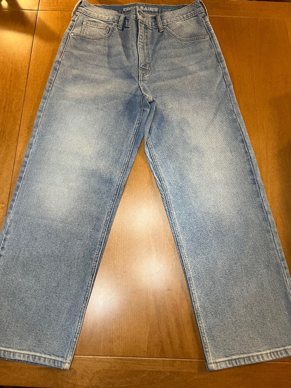 Women's Eddie Bauer Authentic High Rise Crop Thick Denim Jean (12)